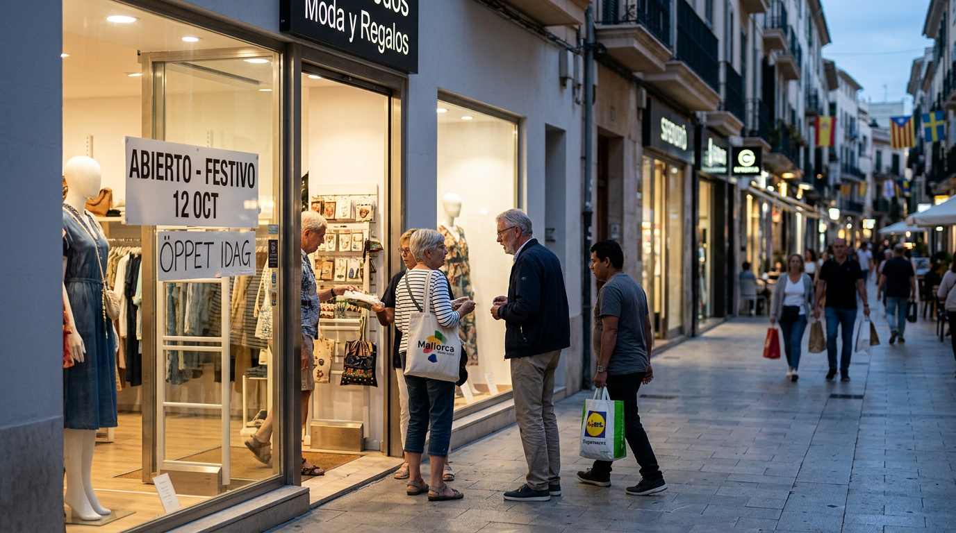 12 oktober: Butiker på Mallorca kan hålla öppet