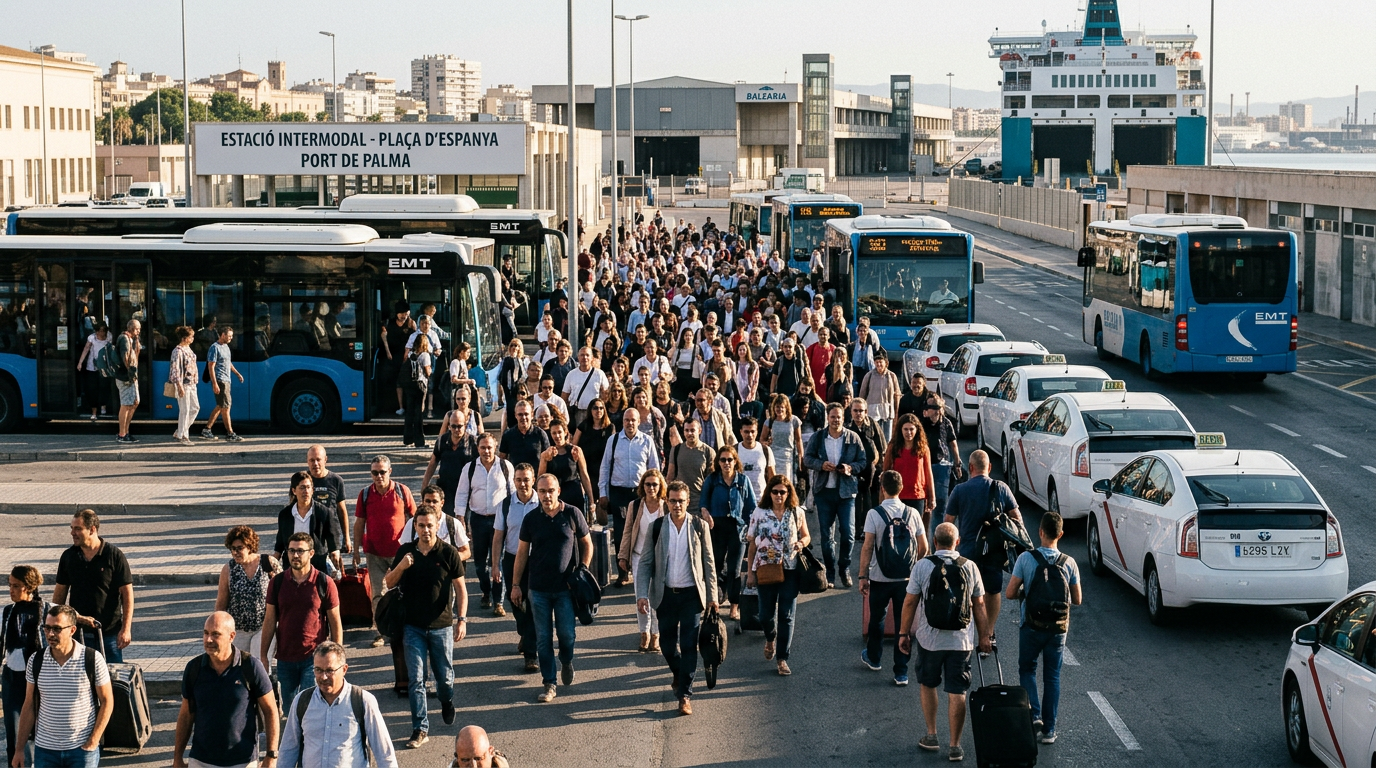 330 000 fler invånare dagligen på Balearerna