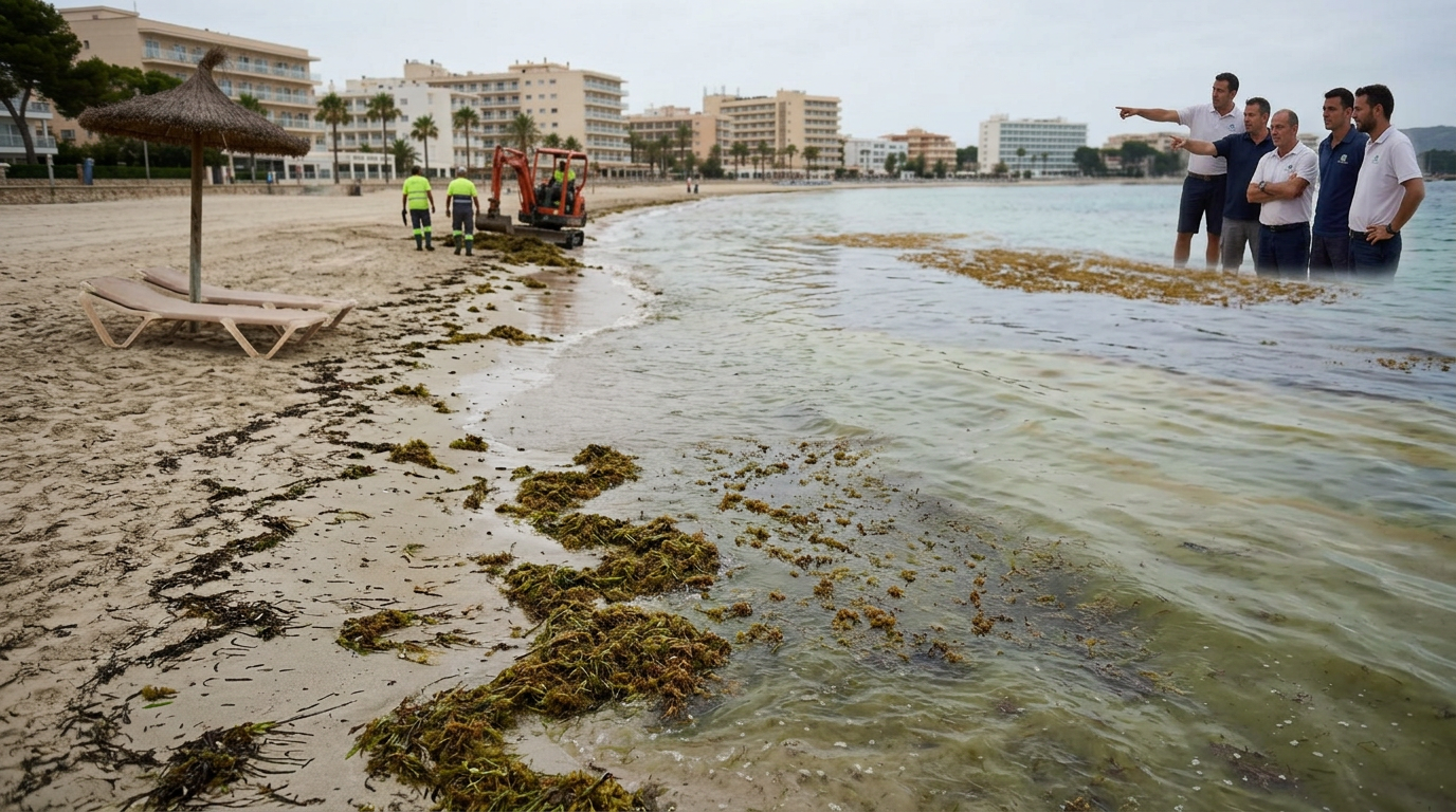 Alcúdia: Fortsatt algblomning oroar hotellägare
