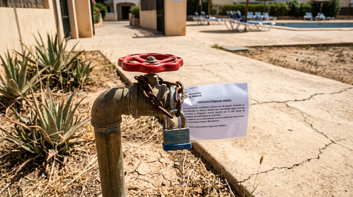 Alcúdia inför ny vattenrestriktion under torrperioden