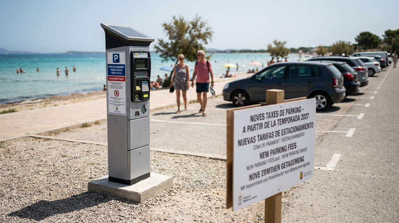 Alcúdia inför parkeringsavgifter vid stränder 2027
