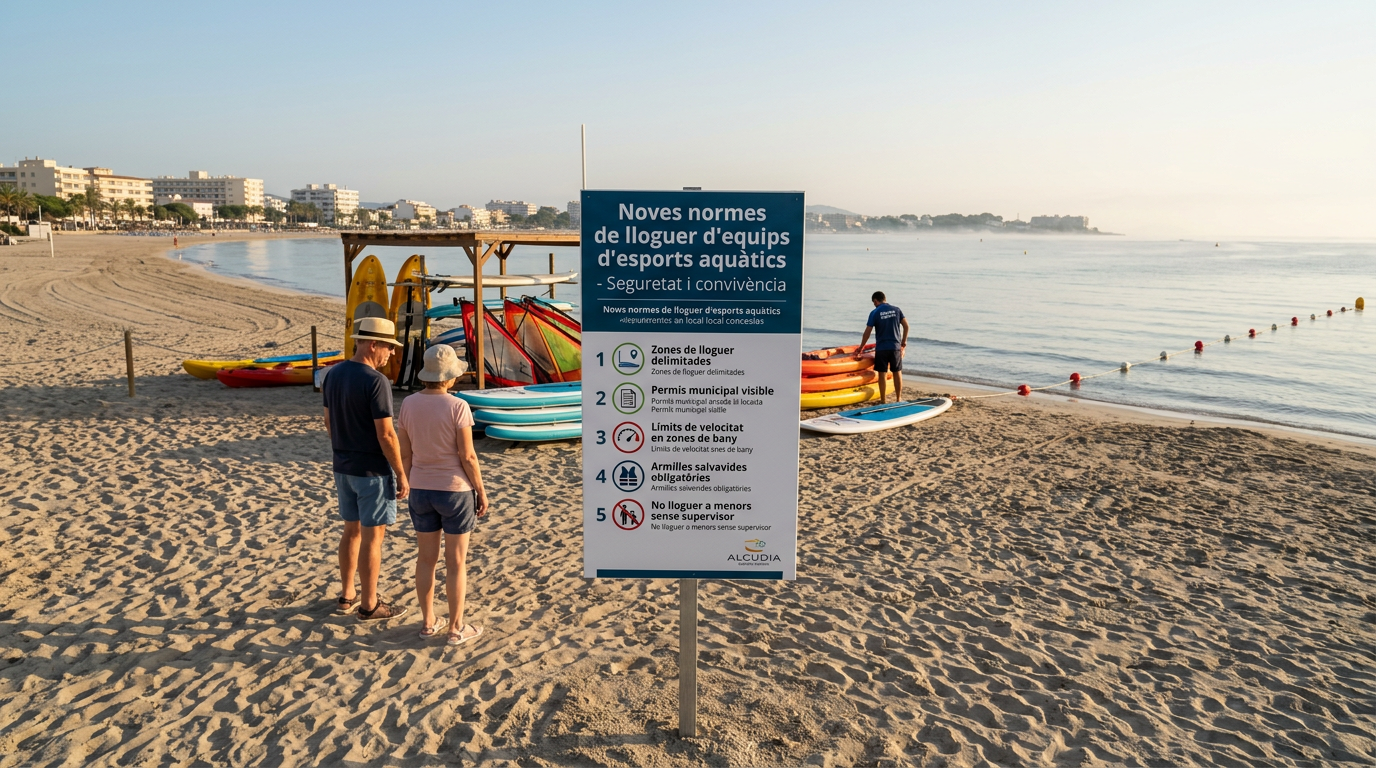 Alcúdia turism: Nya regler för vattensportuthyrning införs