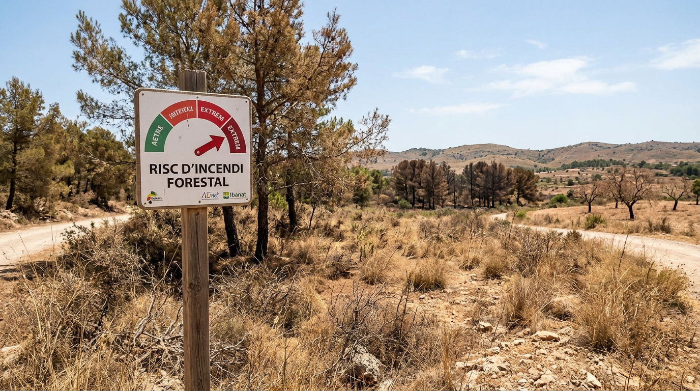 Brandrisk extrem på Mallorca imorgon, onsdag 15 juli