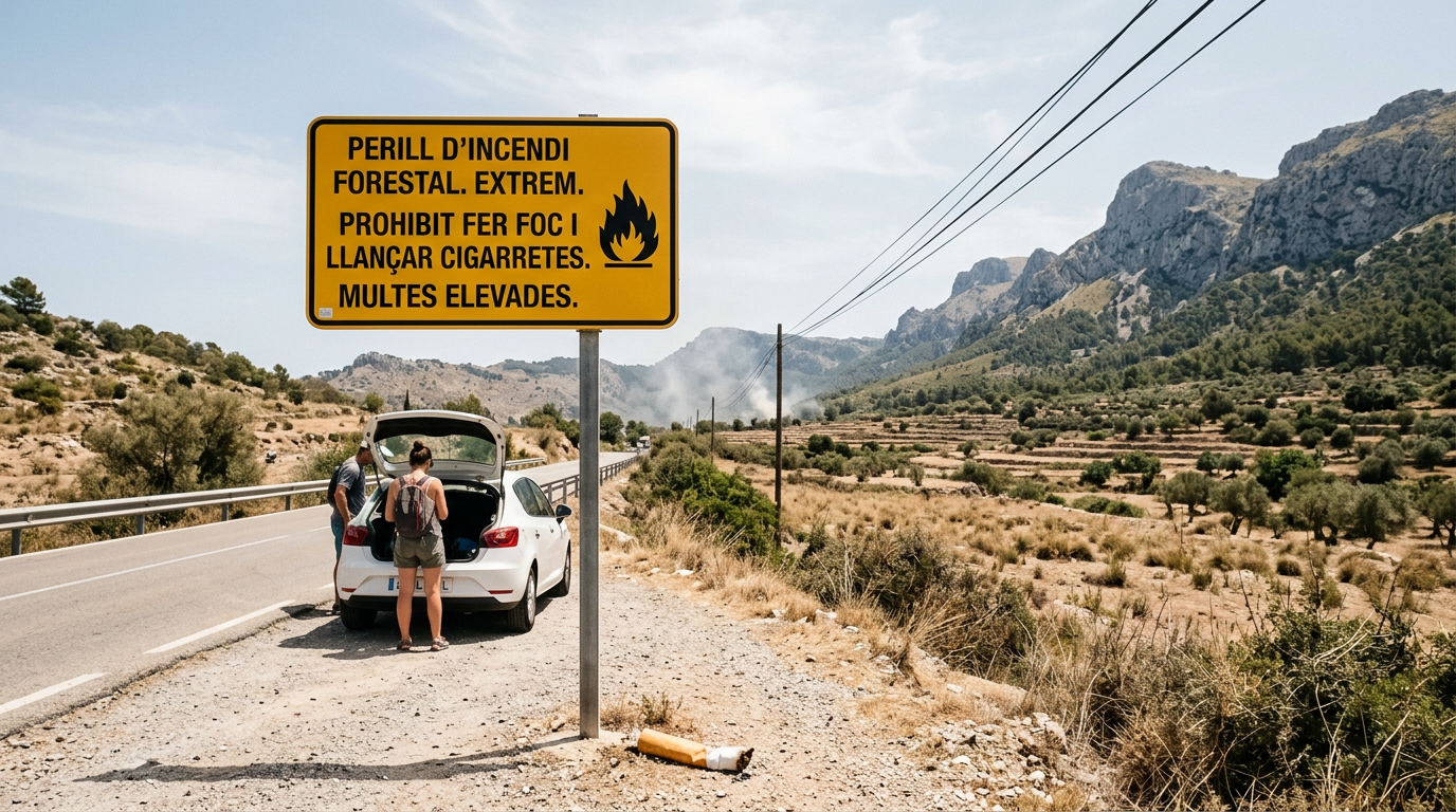 Brandrisk: Storbritannien varnar resenärer på Mallorca
