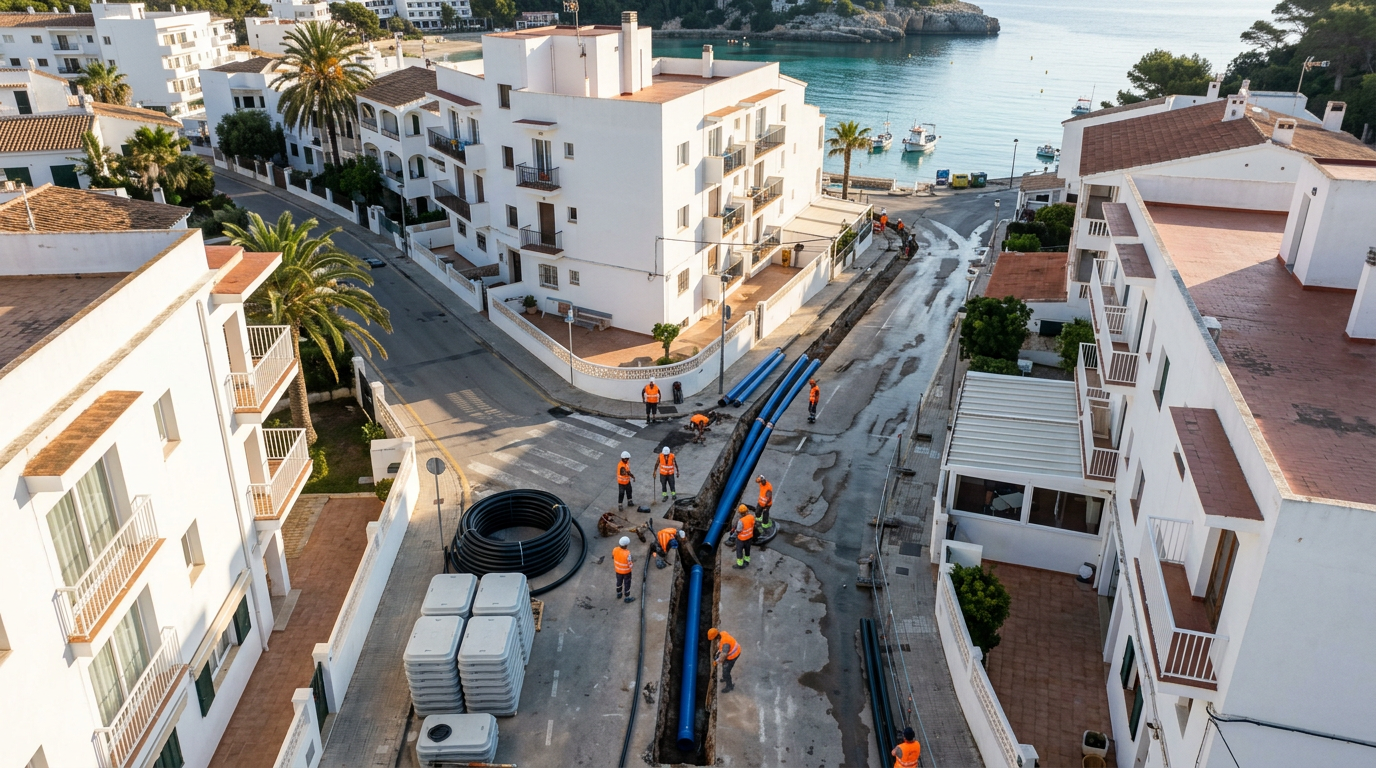 Cala Galdana får modernare vattennät på Menorca