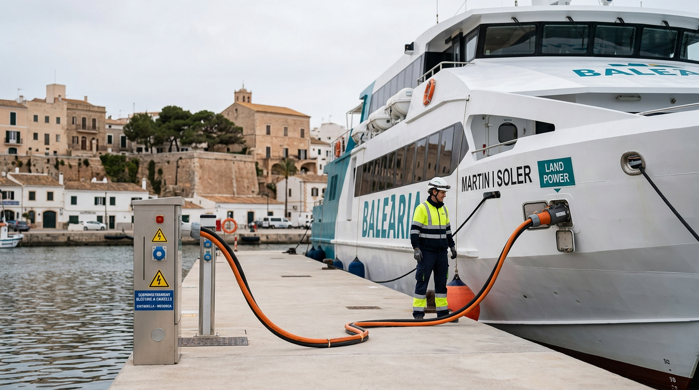 Ciutadella elektrifierar hamnen för grönare färjor