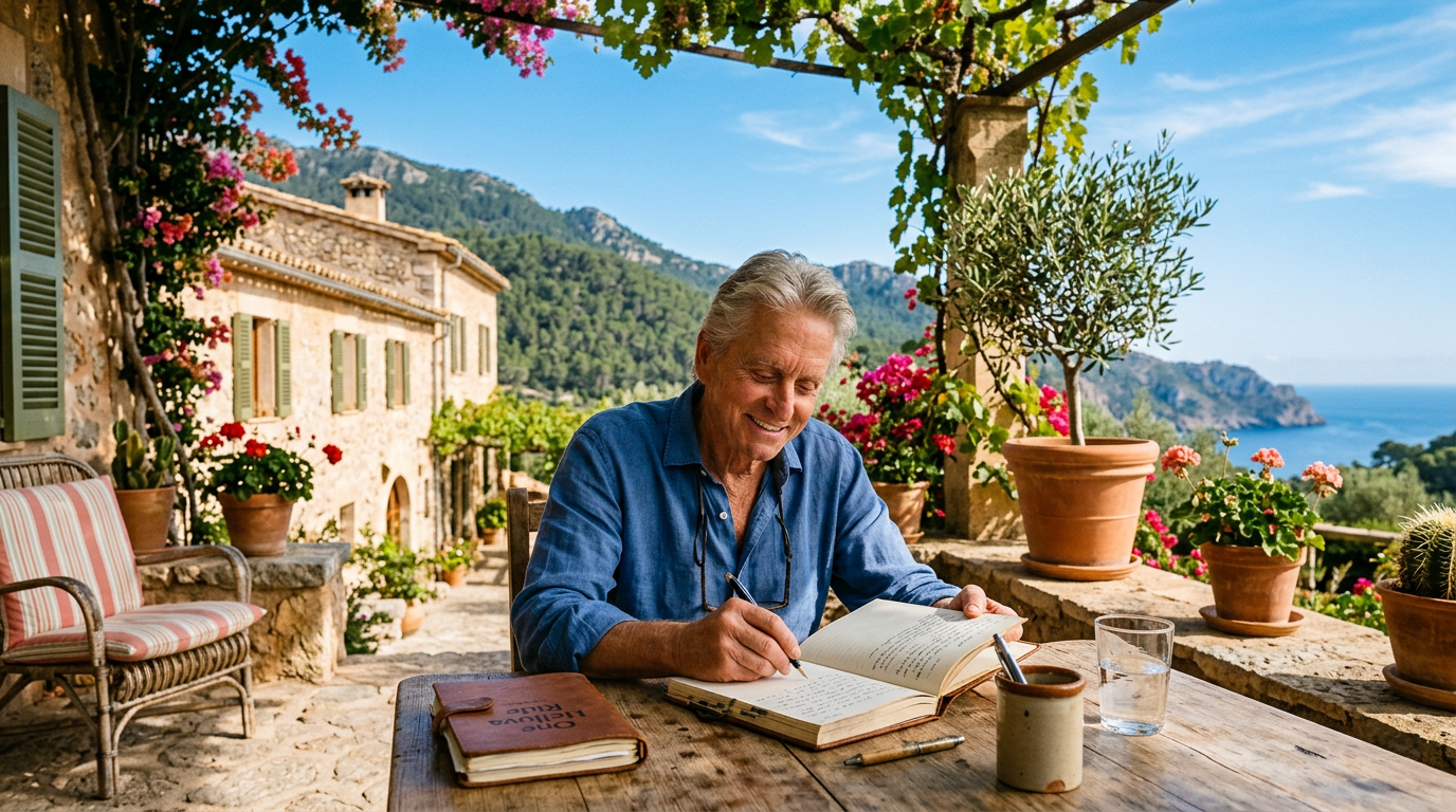 Douglas delar med sig från Mallorca i självbiografi