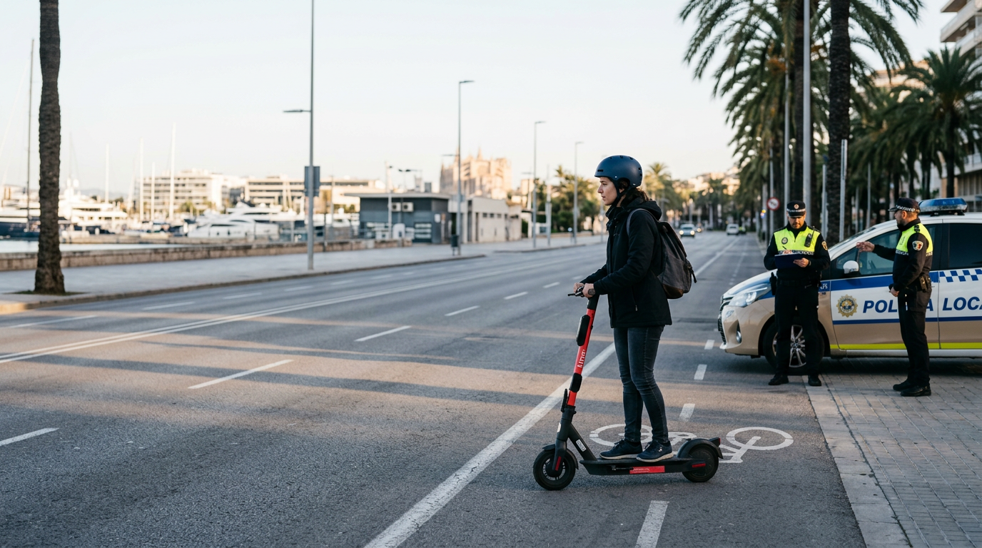 Elsparkcyklar på Mallorca får hjälmtvång från helgen