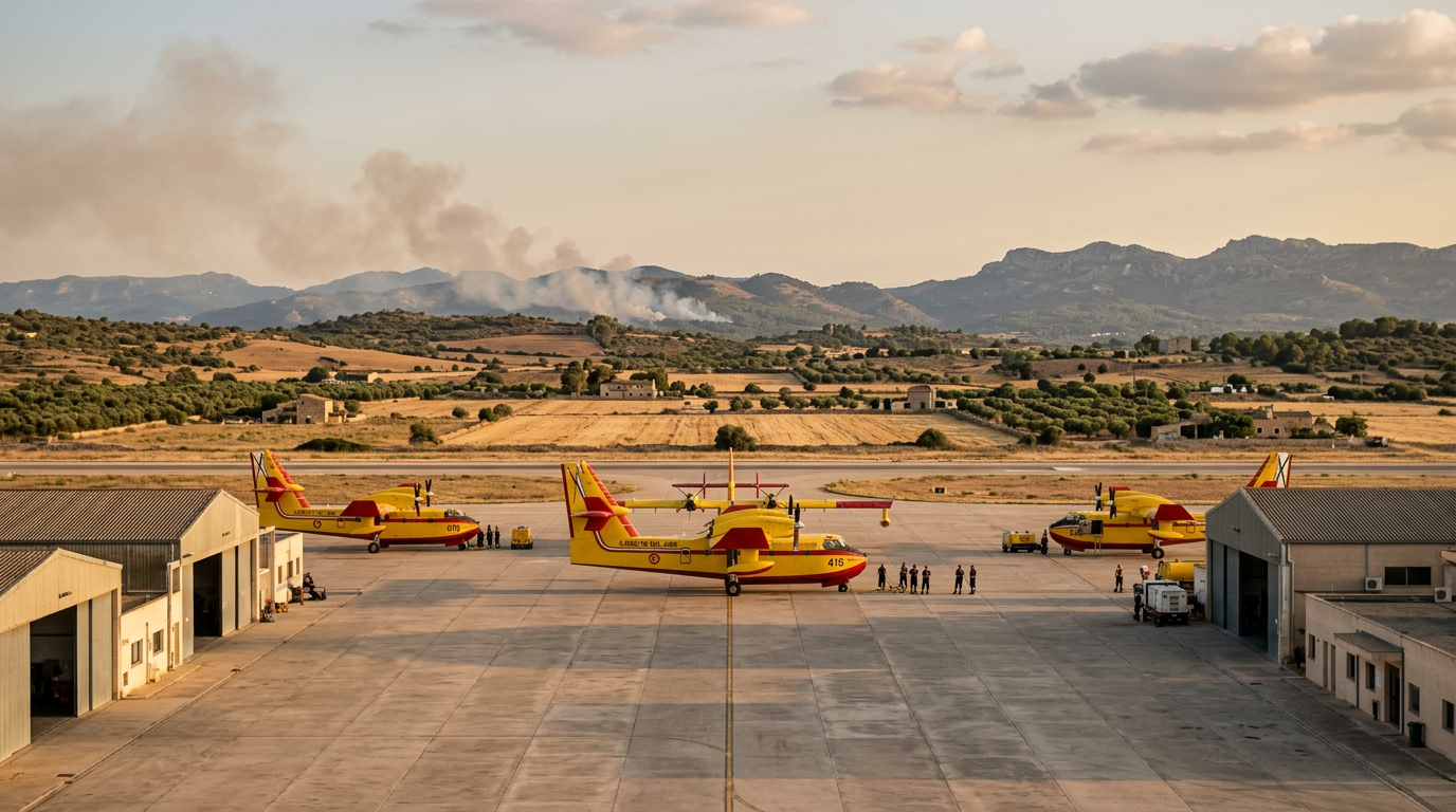 EU-flygbas på Mallorca kan bekämpa skogsbränder