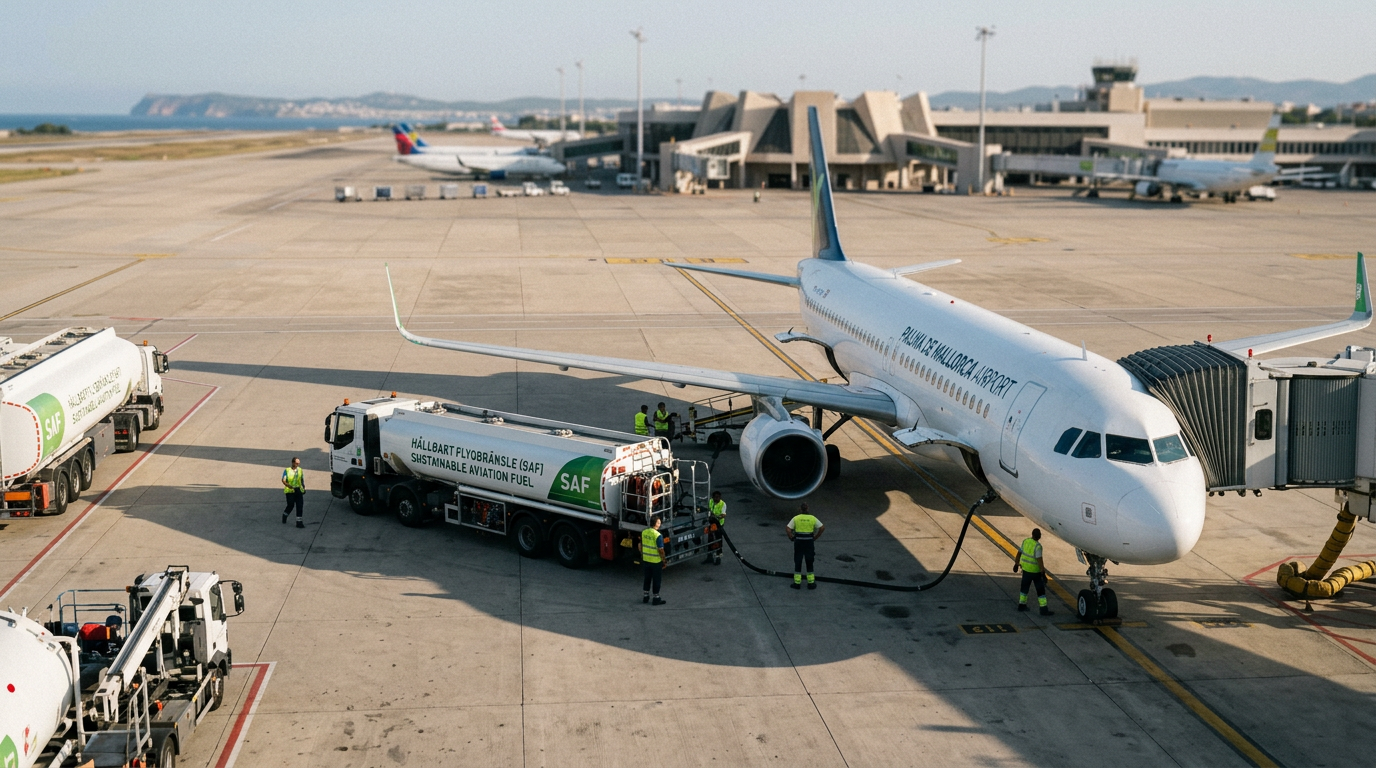 Flyg: Palma de Mallorca satsar på hållbara bränslen 2026