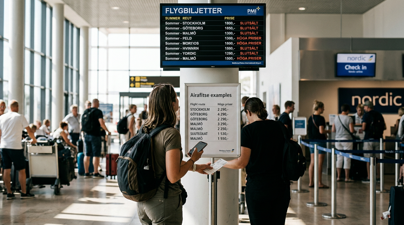 Flyg: Rekordhöga biljettpriser inför högsäsongen på Mallorca
