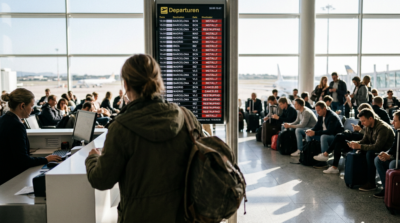 Flyg ställs in i Spanien efter varsel om strejk