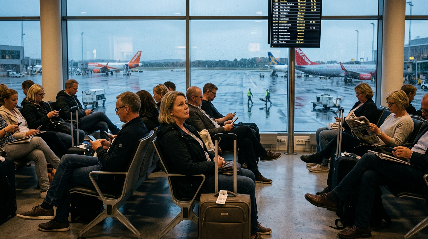Flyg till Mallorca försenas kraftigt efter oväder