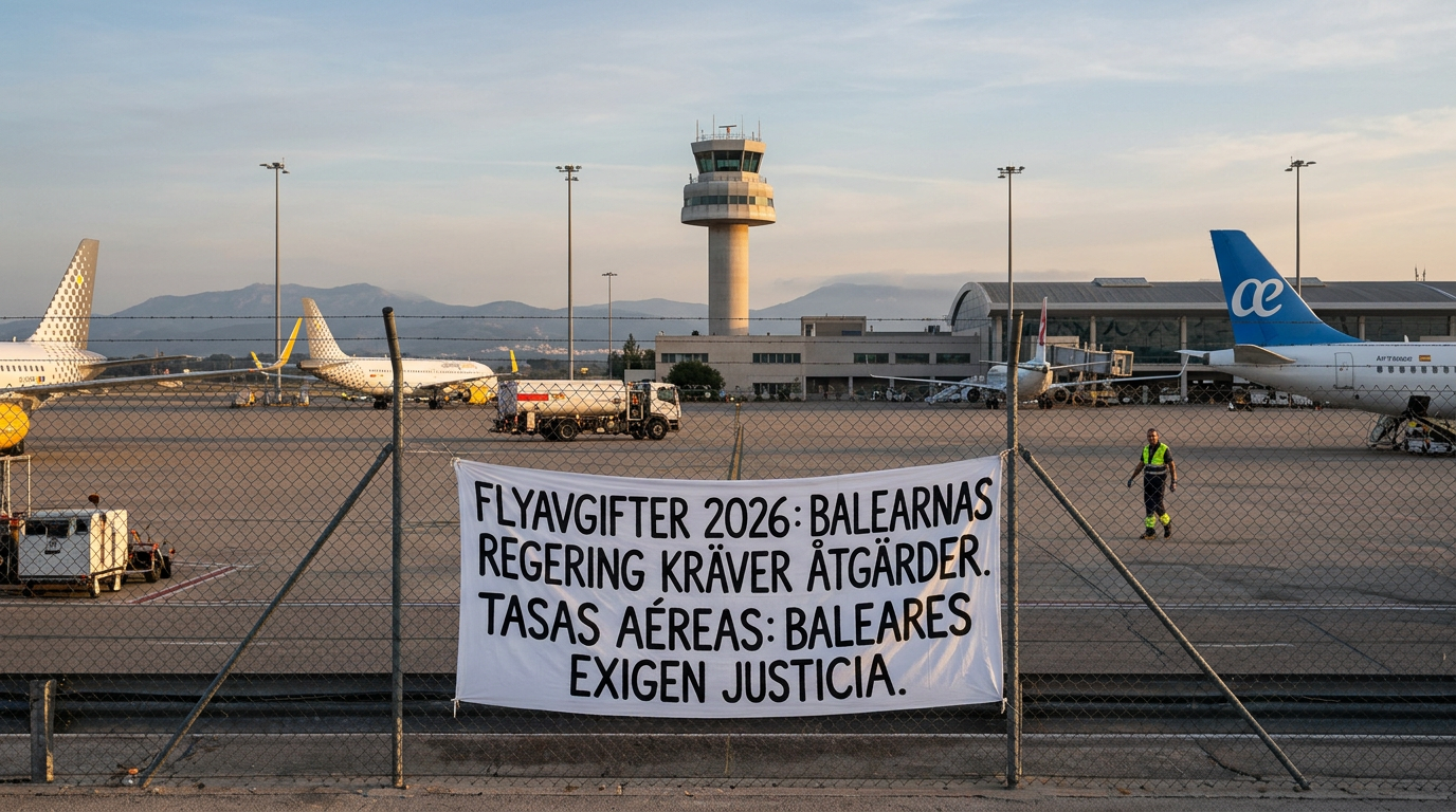 Flygavgifter 2026: Ny protest från Balearernas regering