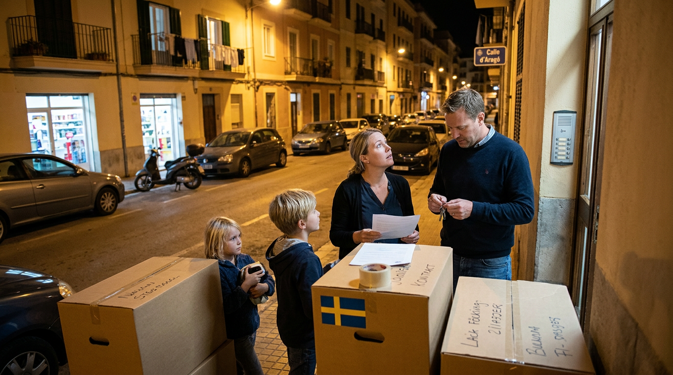 Hyresmarknad och flytt till Mallorca för svenska familjer