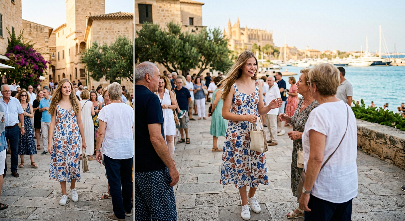 Infanta Sofía firar sommaren på drömska Mallorca
