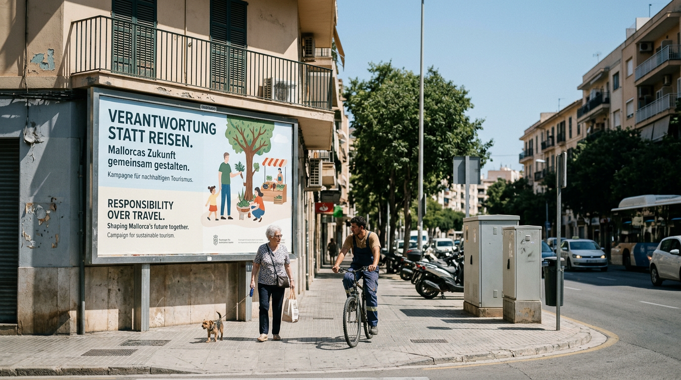Kampanj uppmanar till ansvar på Mallorca istället för resor