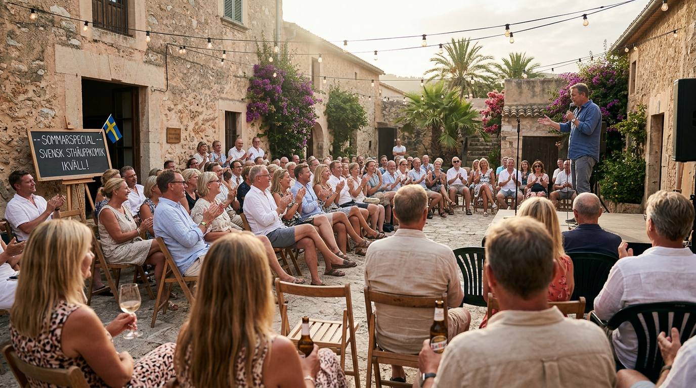 Känd svensk komiker turnerar på Mallorca i sommar