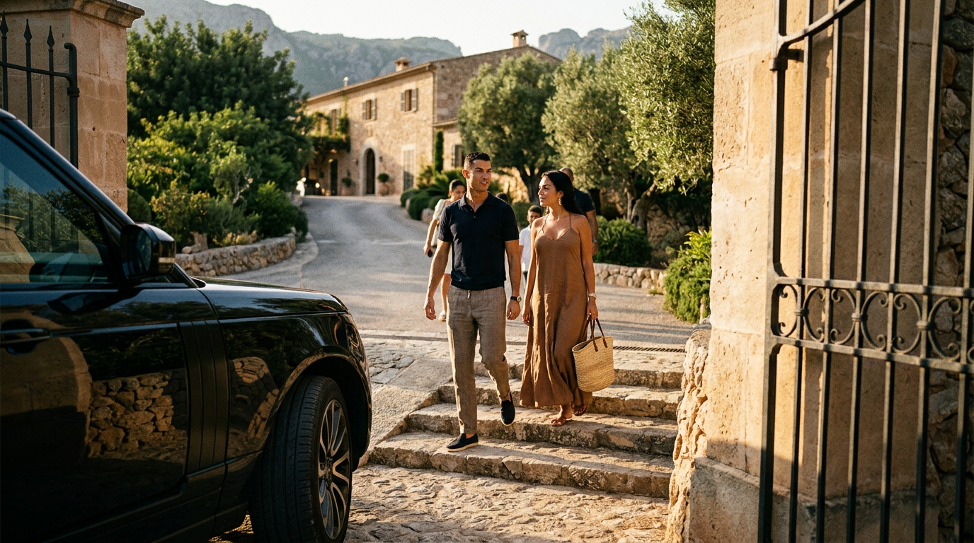 Mallorca: Cristiano Ronaldo och Georgina Rodríguez på besök
