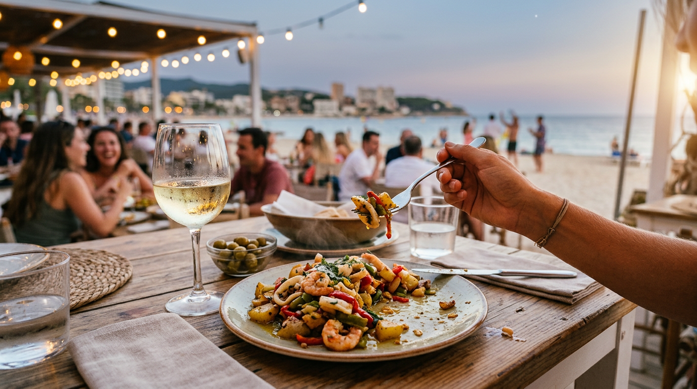 Mallorcas kvällsmagi: Gastronomi och strandliv under stjärnorna!