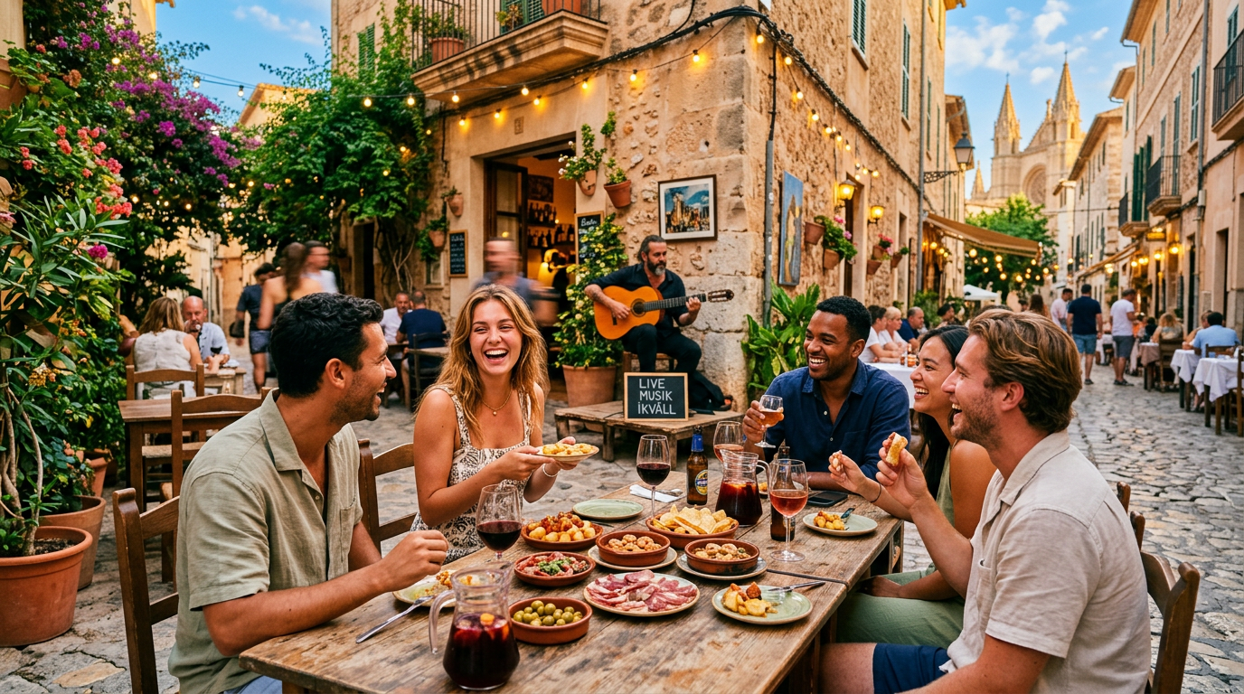 Mallorca mat: Smakupplevelser och ljuva toner på kvällen