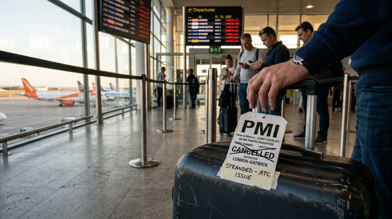 Ny brittisk flygledarstörning påverkar Mallorca