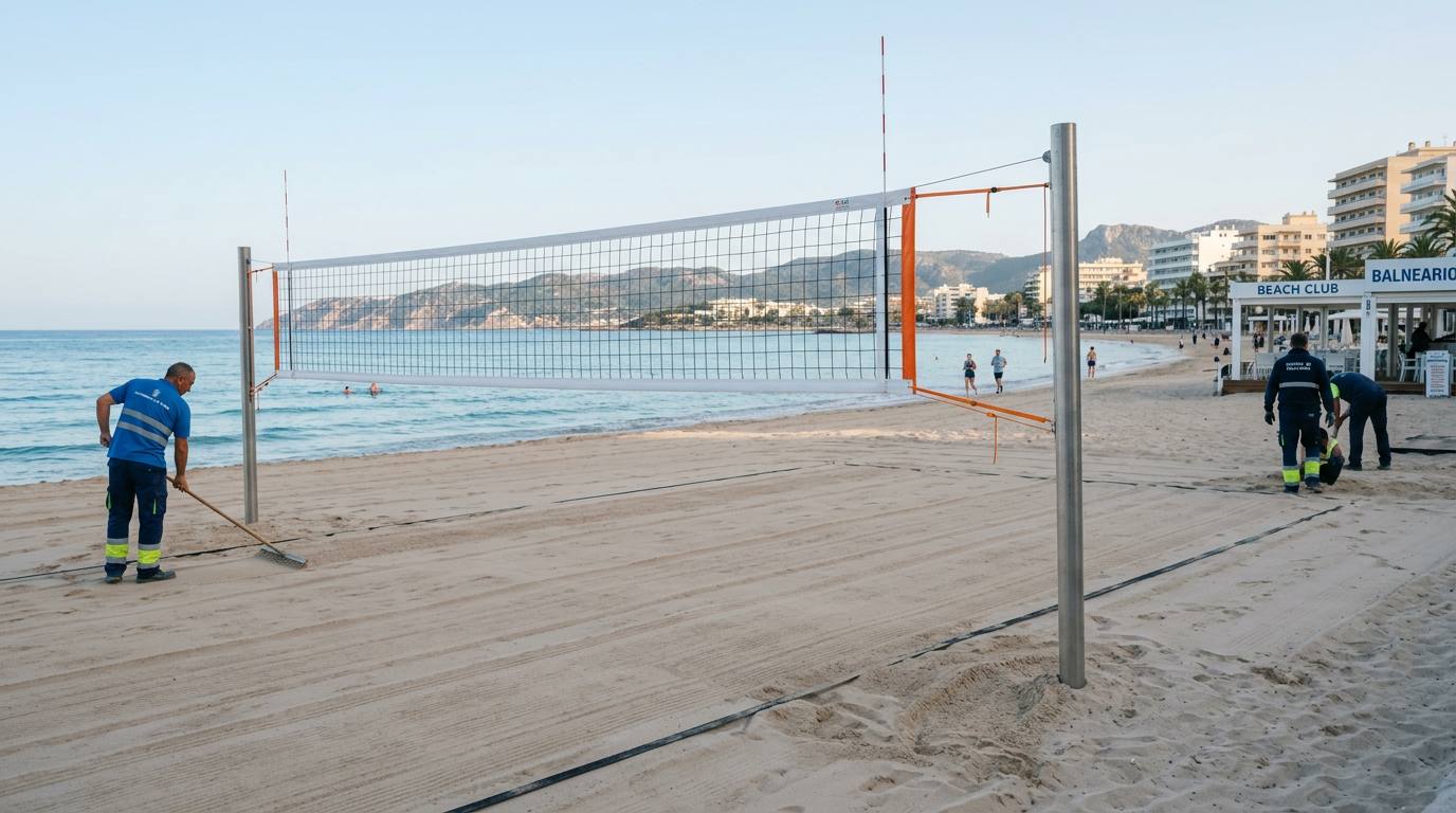 Nytt system för beachvolleyboll på Mallorcas stränder – till glädje för turister och lokalbor