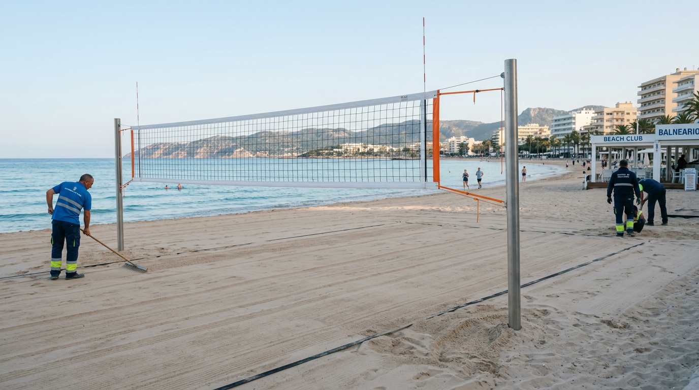 Nytt system för beachvolleyboll på Mallorcas stränder – till glädje för turister och lokalbor