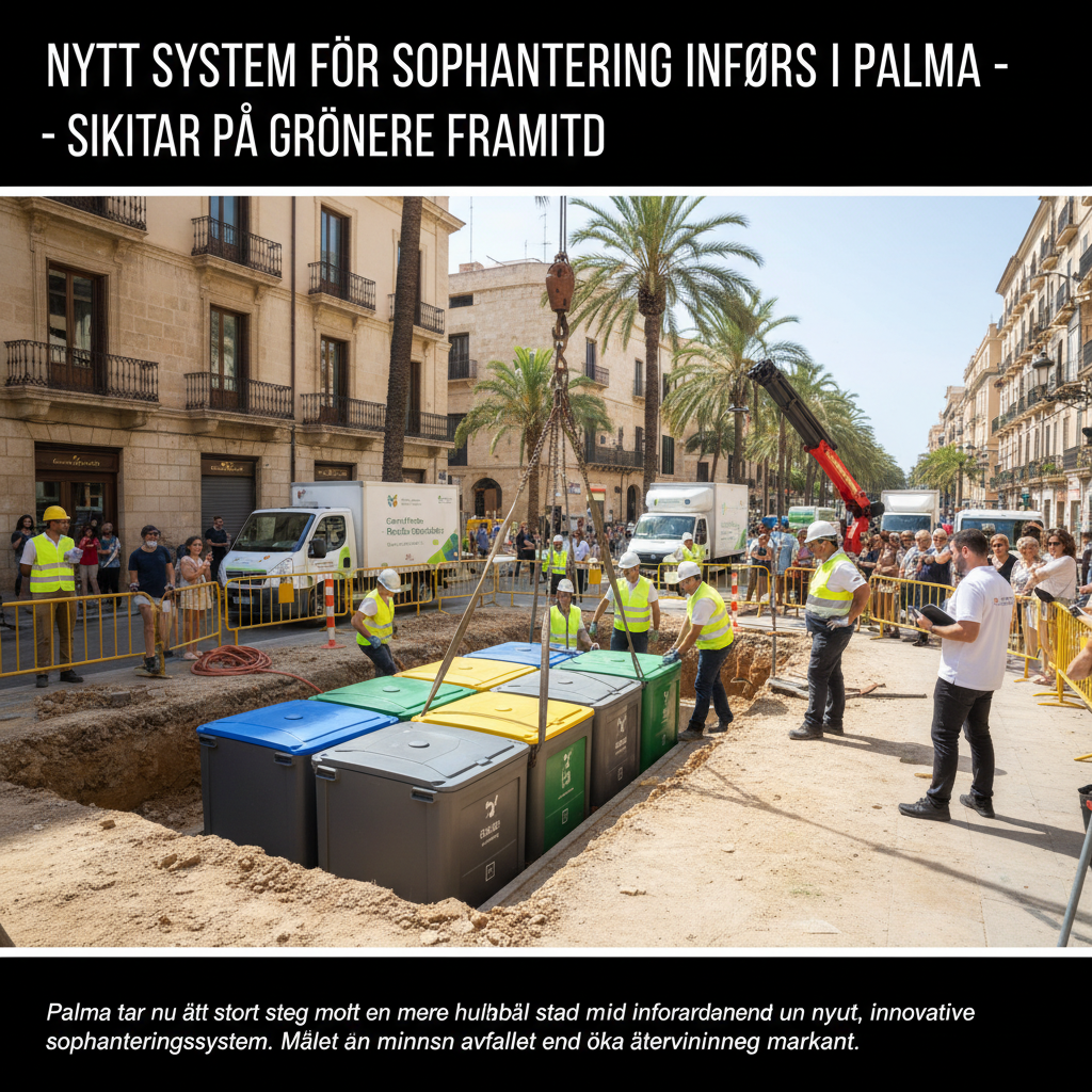 Nytt system för sophantering införs i Palma – siktar på grönare framtid