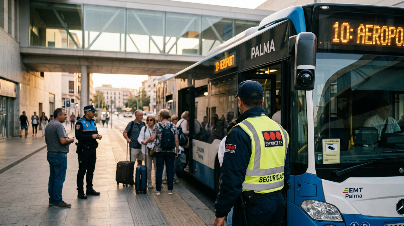 Ökad trygghet i kollektivtrafiken: Nya säkerhetsåtgärder i Palma