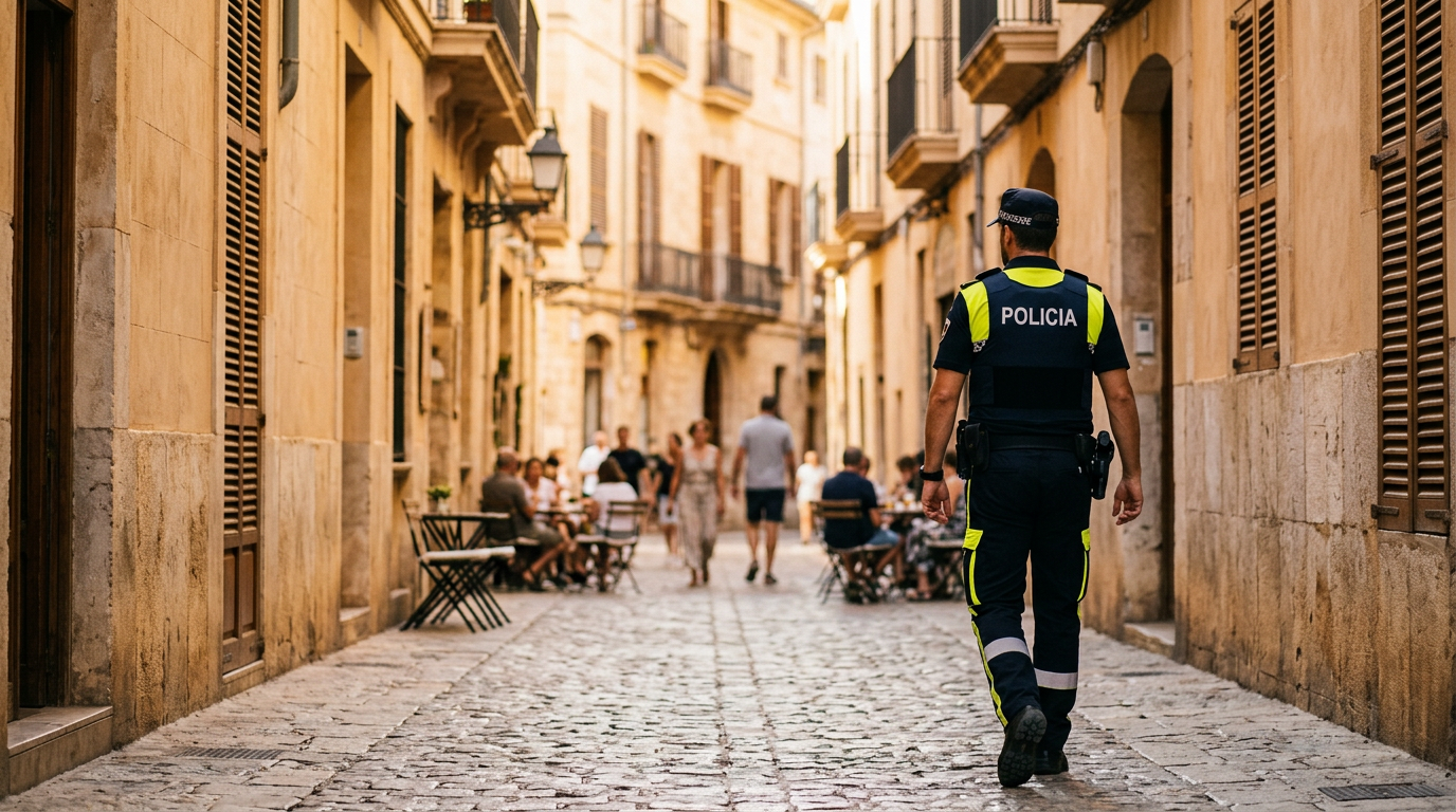 Ökad trygghet i Palma inför sommaren: Fler poliser patrullerar stadskärnan