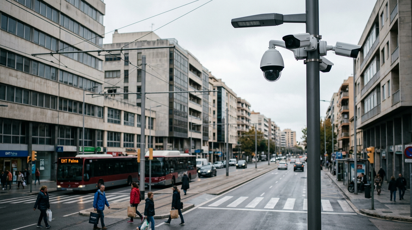 Ökad trygghet i Palma: Nya övervakningskameror ska minska brottsligheten i city