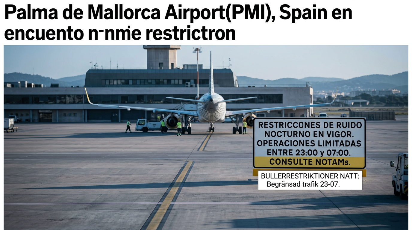 Palma begränsar flygtider efter klagomål på buller