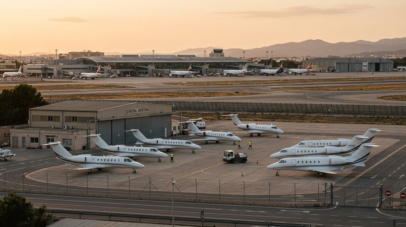 Palma begränsar privatjetstrafik från 2027