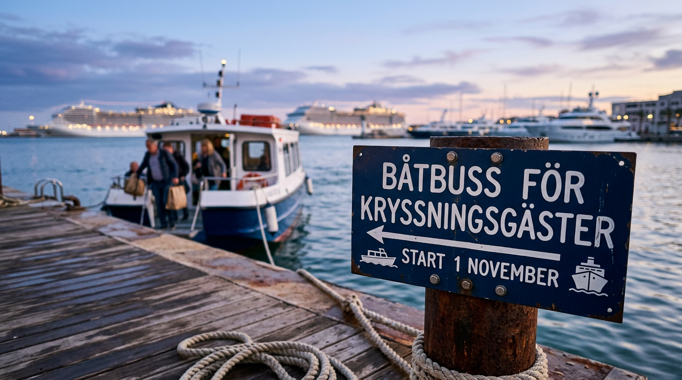 Palma får ny båtbuss 1 november för kryssningsgäster
