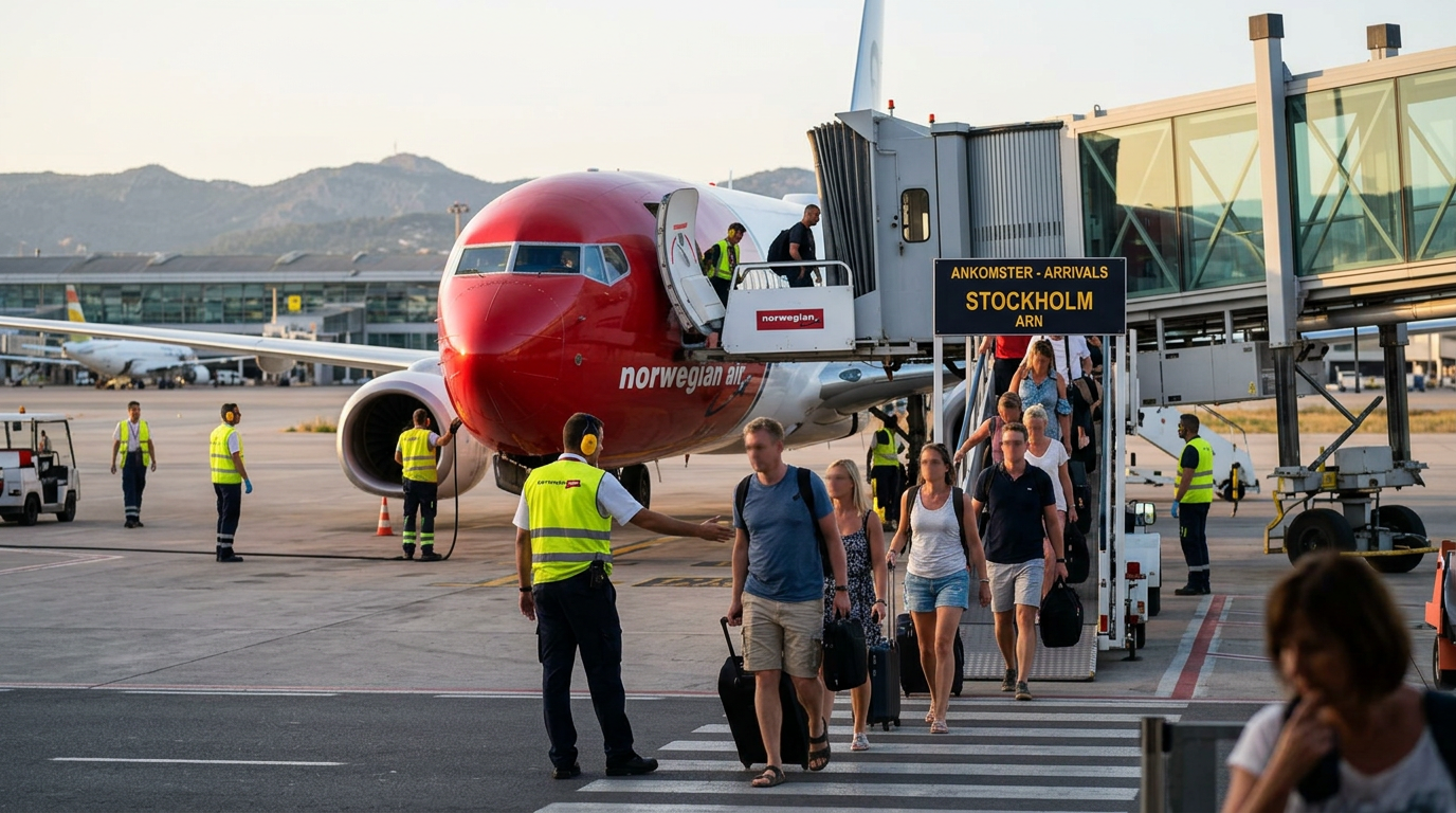 Palma får ny linje med Norwegian till Stockholm