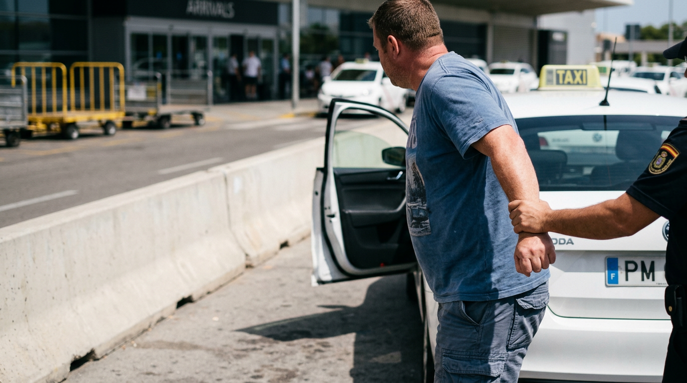 Palma flygplats: Brittisk turist attackerade taxiförare
