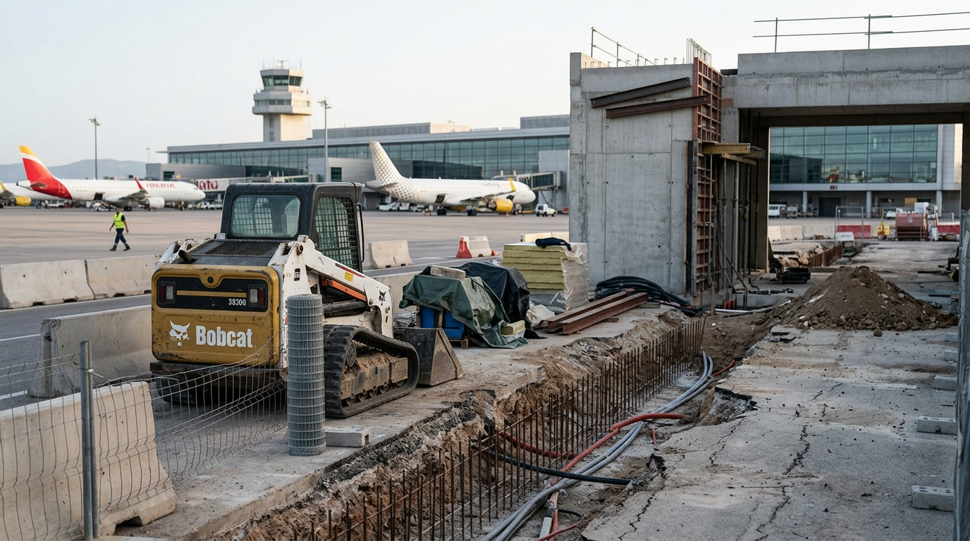 Palma flygplats drabbas av byggproblem med Bob