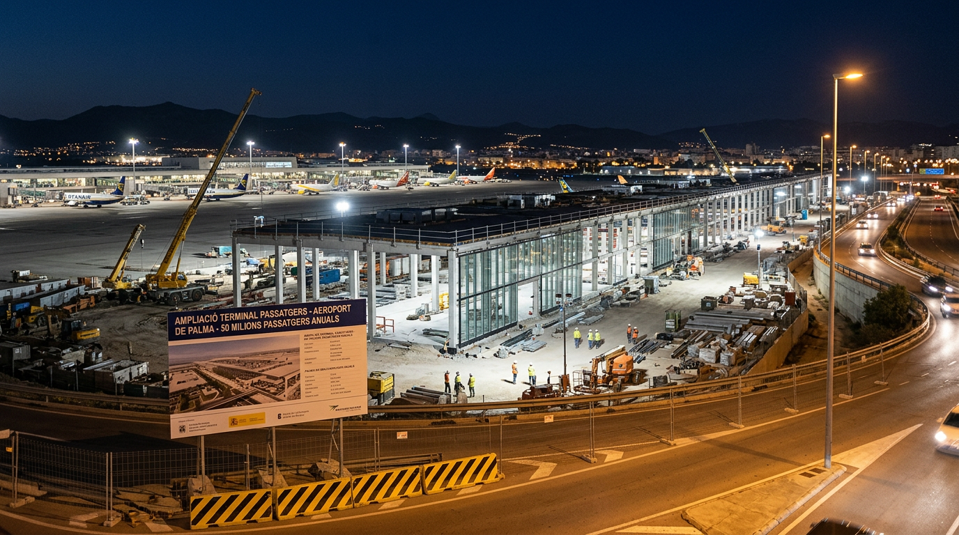 Palma flygplats expanderar kraftigt – 50 miljoner passagerare