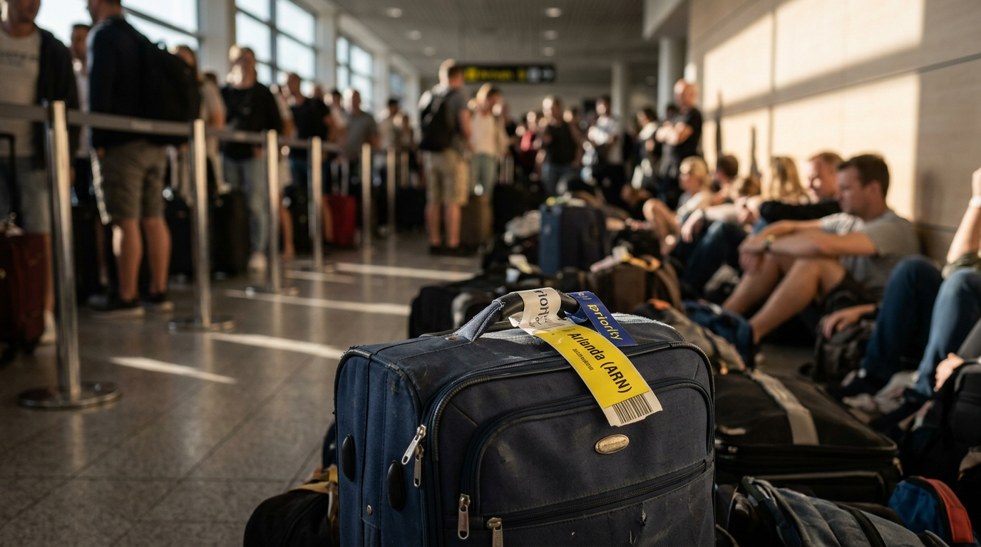 Palma flygplats kritiseras efter kaotisk situation