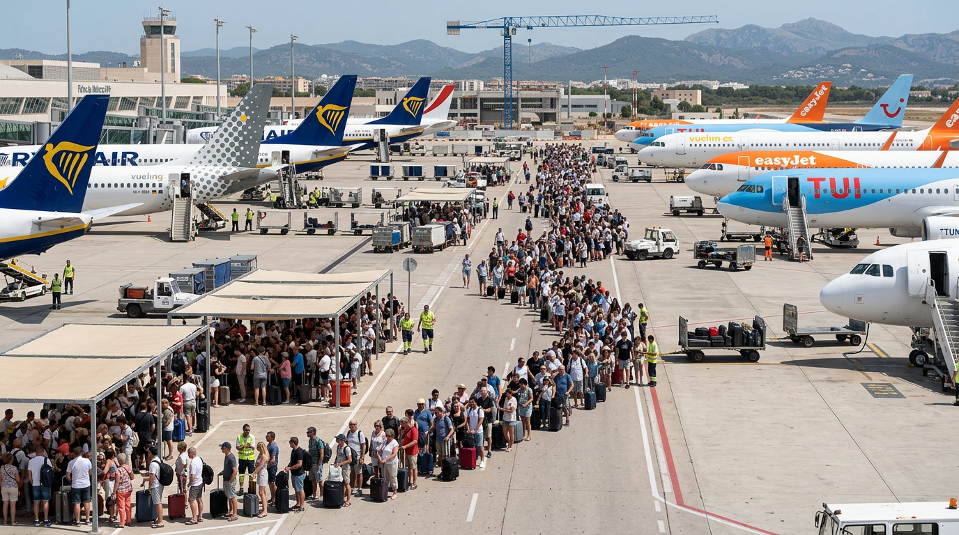 Palma flygplats: Överbeläggning väntas i augusti