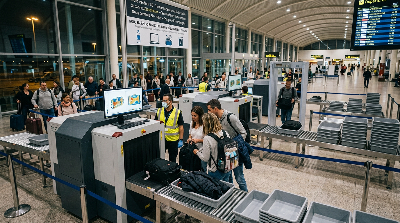 Palma flygplats slopar vätskeregler i nya kontroller
