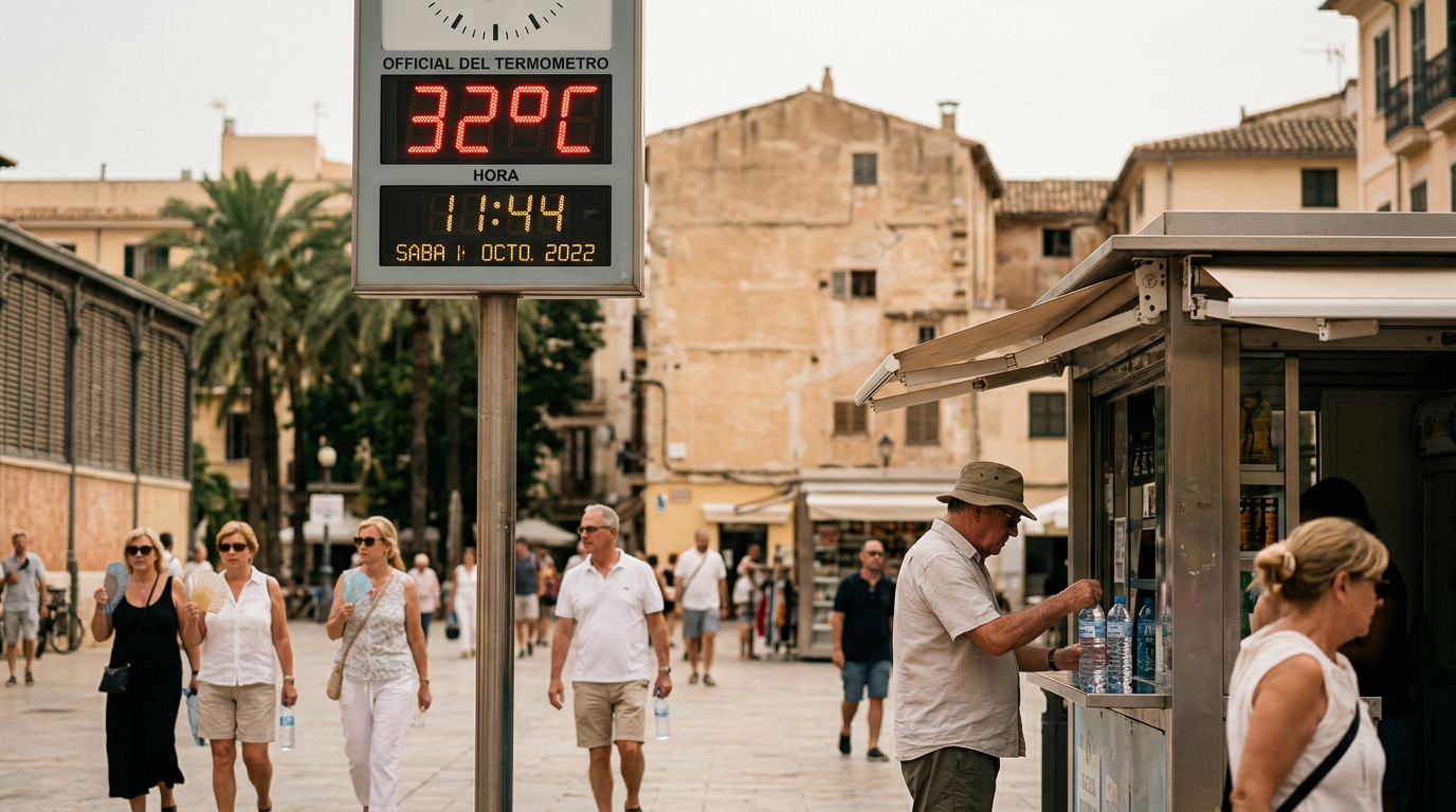 Palma hettar upp när termometern når 32 grader
