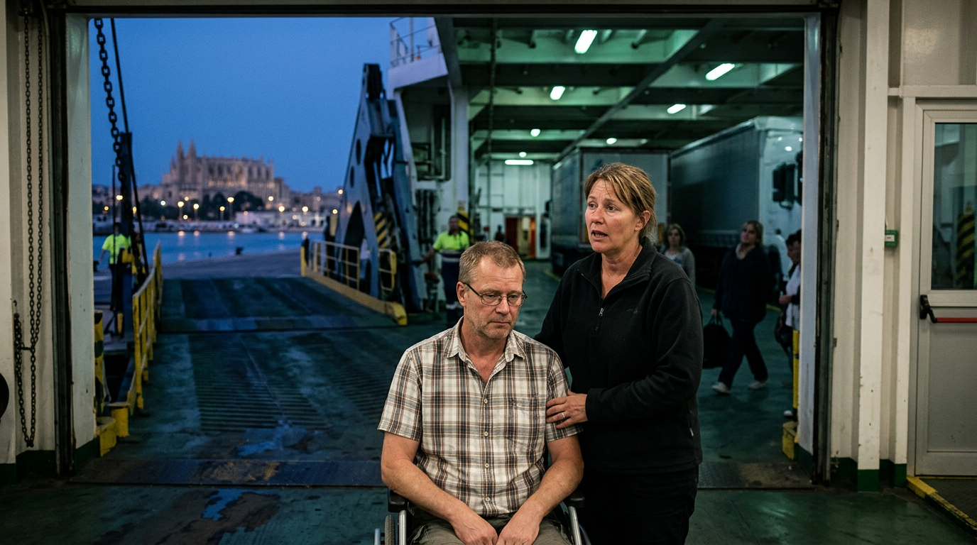 Kaféarbetare nära döden efter färjeresa i extrem hetta