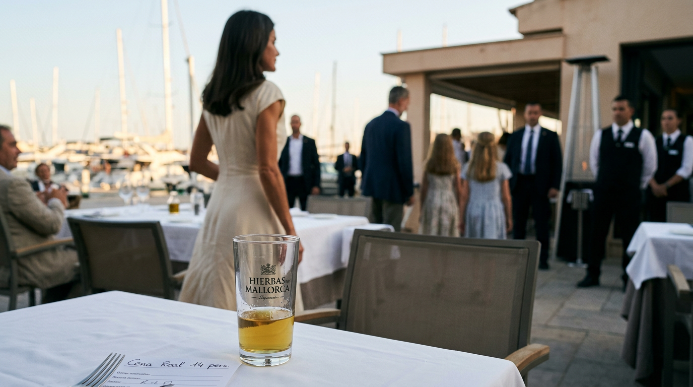 Palma: Kungafamiljen åt middag på restaurang i Portixol