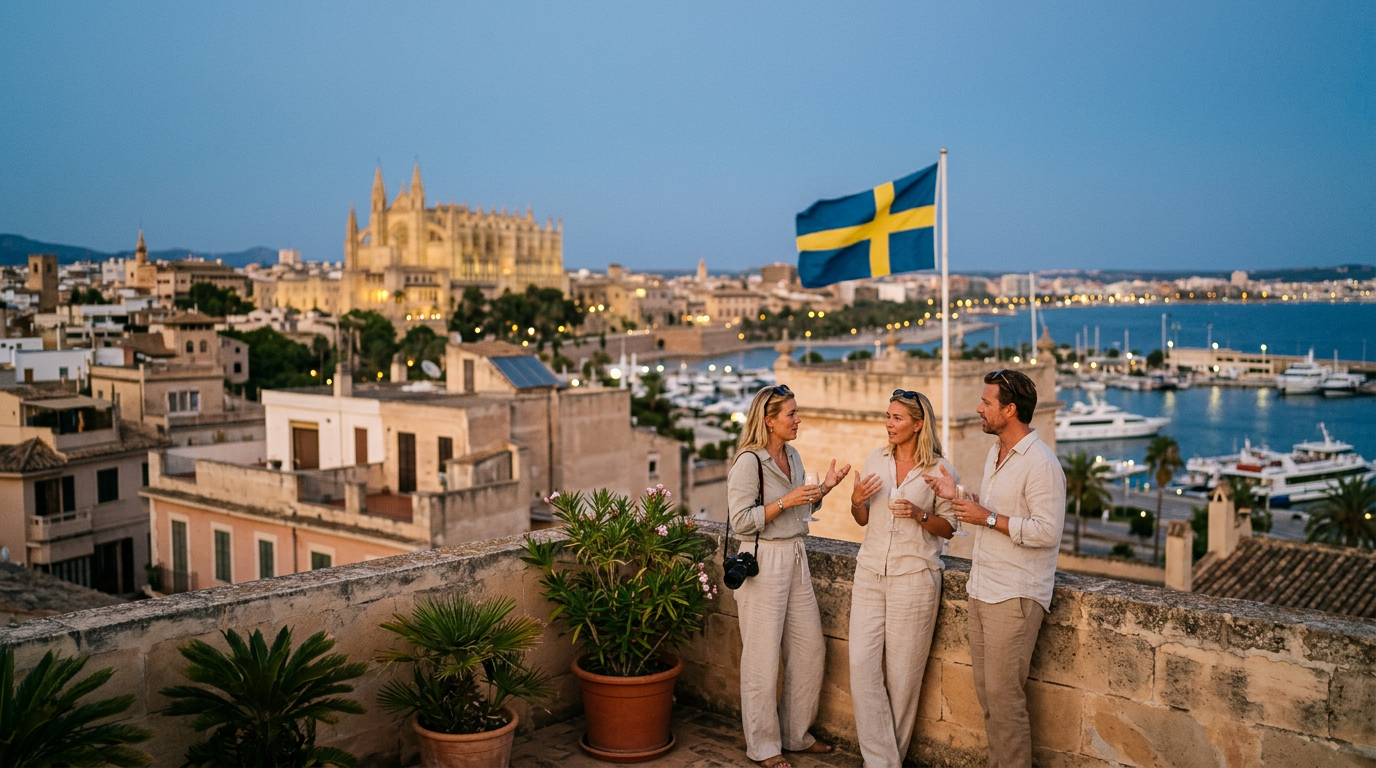 Palma lockar svenska profiler – semester och framtidsplaner