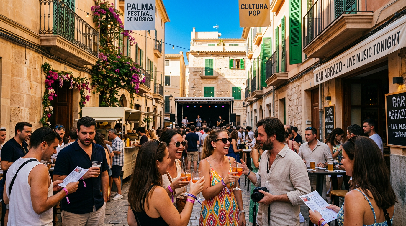 Palma nöjesliv blommar med festivaler och kändisar