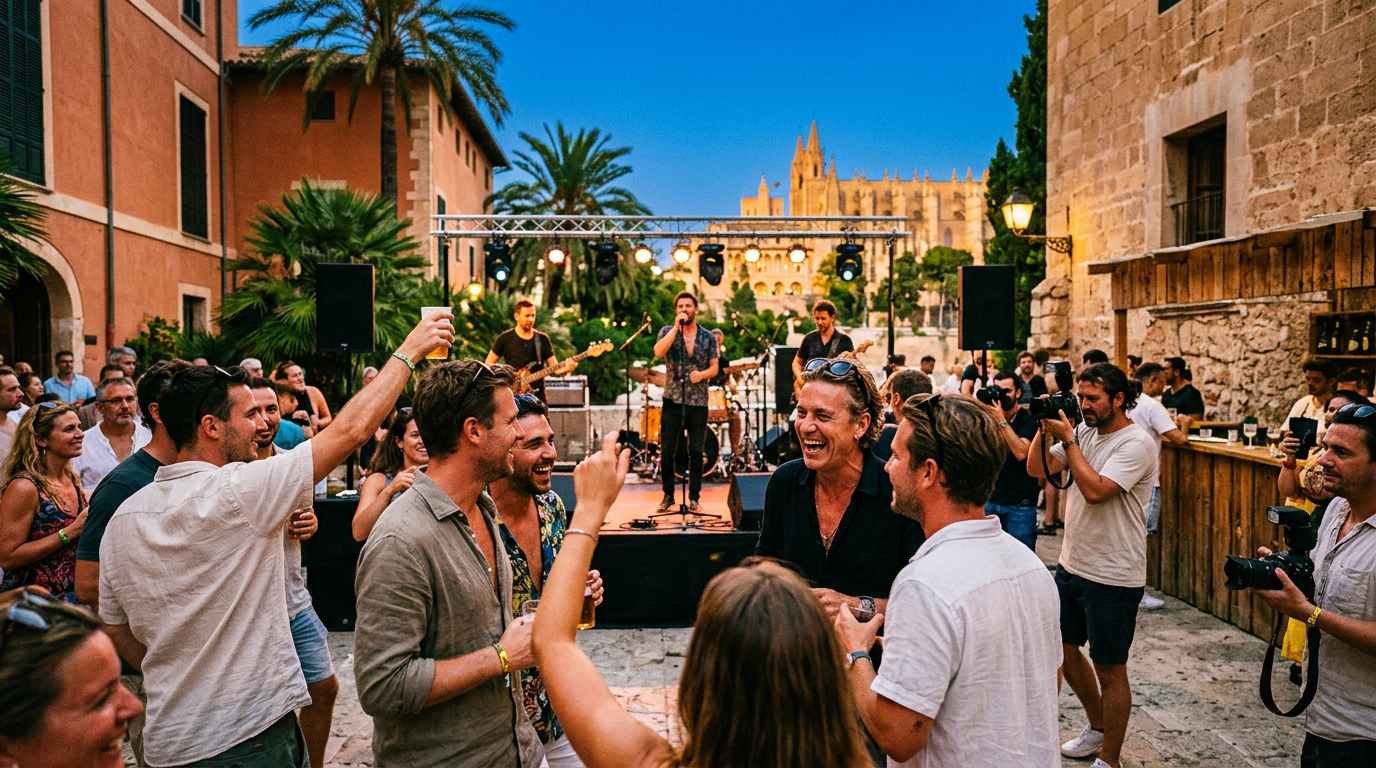 Palma nöjesliv blomstrar med konserter och kändisar