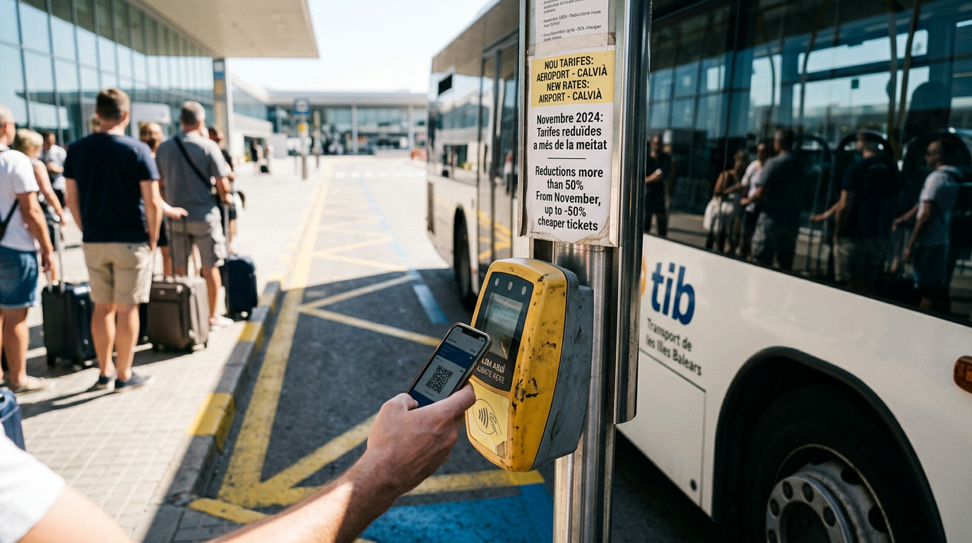 Palma sänker biljettpriset på flygbussar i höst