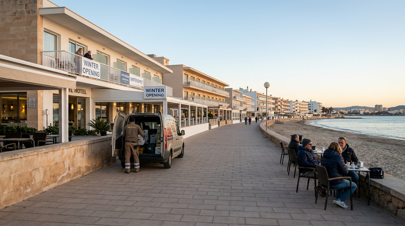 Palma slår rekord när fler strandhotell har vinteröppet
